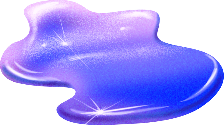 Gradient Glossy Buildable Surrealist Puddle